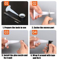 7pcs Caulking Finishing Tool Set for Kitchen & Bathroom Joints