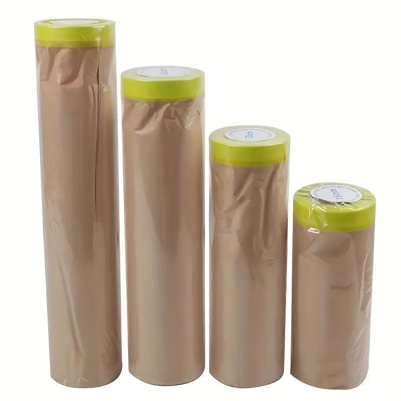 Pre-Taped Masking Paper for Painting 15.24m Tape and Drape Painters Paper