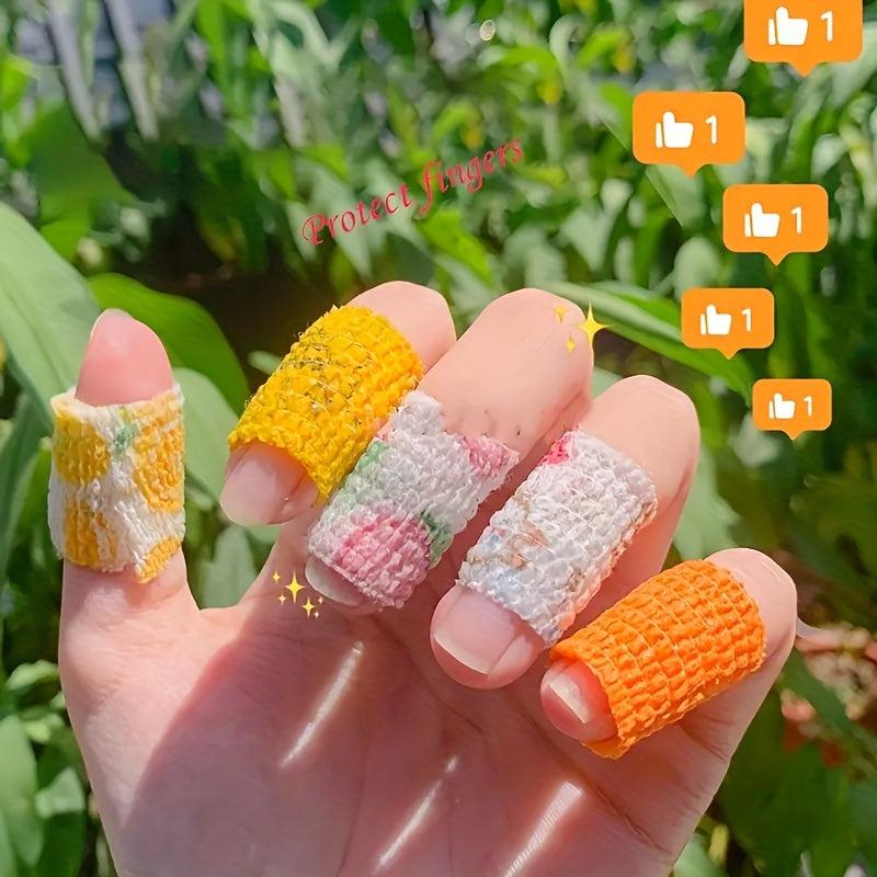 8pcs Finger Guard Tape Self-Adhesive Elastic Strong Tape Anti-Abrasion