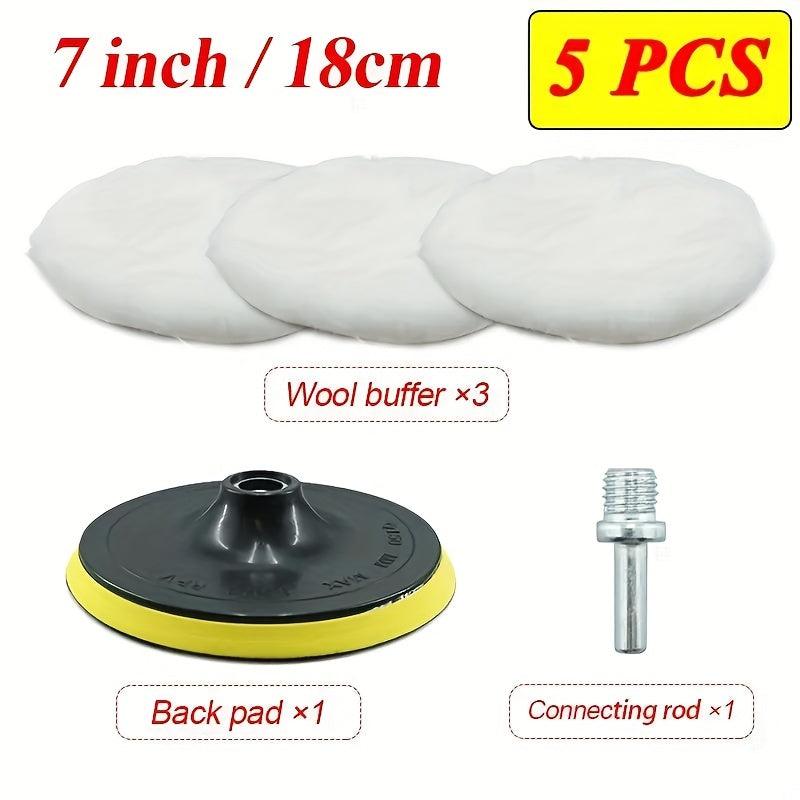 Car Polishing Pad Waxing Sponge Disc Plush Wheel Car Paint Care Polishing Pad