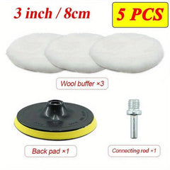 Car Polishing Pad Waxing Sponge Disc Plush Wheel Car Paint Care Polishing Pad