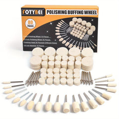 80pcs Polishing Buffing Wheel Rotary Tool Accessories