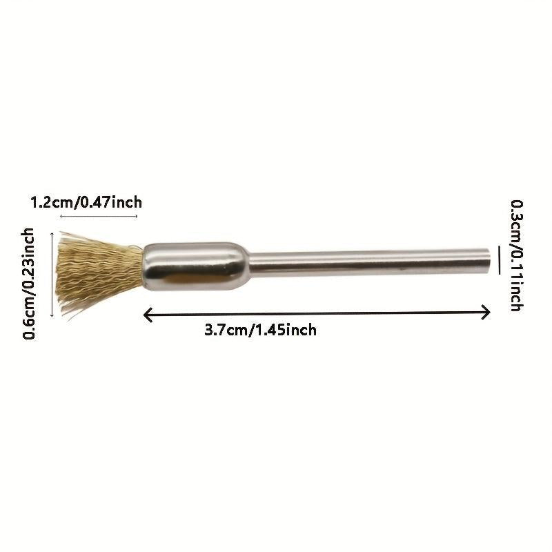 3pcs Rotary Tool Brass Wire Brush Set Wheel Cup End Brush