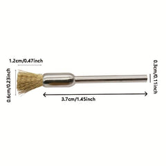 3pcs Rotary Tool Brass Wire Brush Set Wheel Cup End Brush