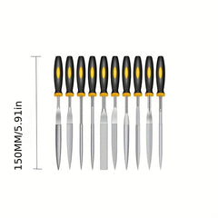 10pcs Diamond Assorted Files Various Shape Raft Needle Rasper Metal Cutting Tool