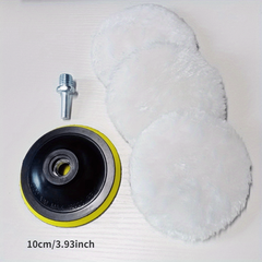 Universal Car Polish Pad 7 62 10 For M10 M14 Soft Wool Machine Waxing Polisher