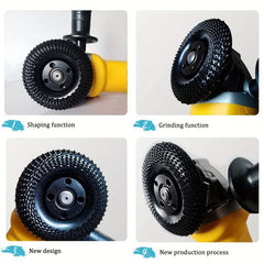 Wood Grinder Wheel Disc 10-16 cm for Woodworking Sanding Carving Shaping