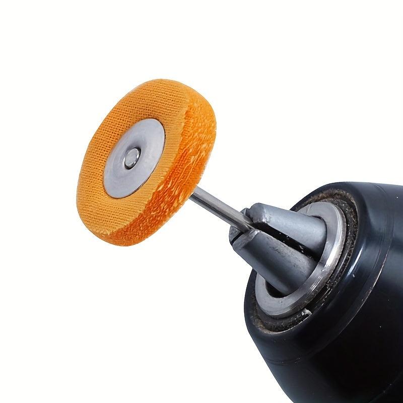 10pcs Cloth Polishing Wheels 3mm Shank Buffer Pads for Metal Jewelry Polishing