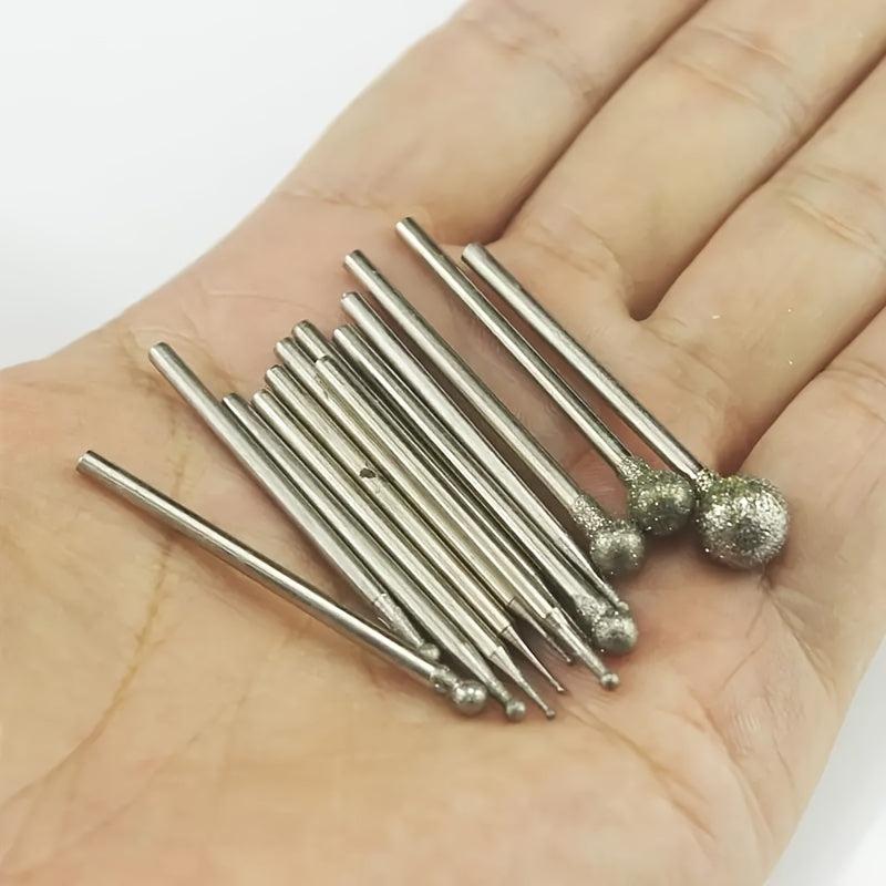 13pcs Diamond Grinding Head Mounted Burr Set for Jade Stone Ceramic