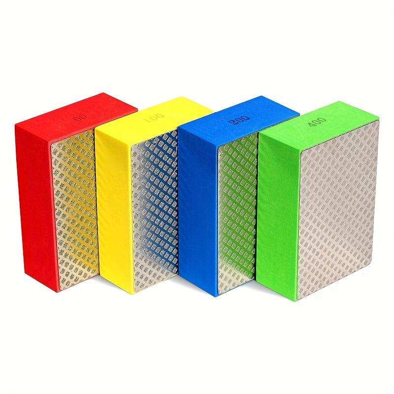 Diamond Sanding Blocks Hand Pads Foam Backing Wet Dry