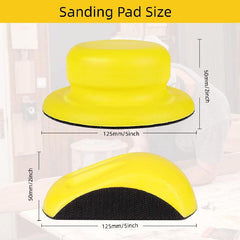 7 Cm Hook And Loop Hand Sanding Block Round Pad For Woodworking