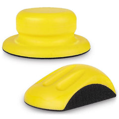 7 Cm Hook And Loop Hand Sanding Block Round Pad For Woodworking