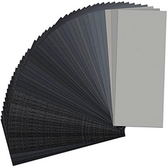 42pcs Wet Dry Sanding Paper 120-3000 Grit Waterproof Sandpaper Wood Metal
