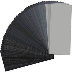 42pcs Wet Dry Sanding Paper 120-3000 Grit Waterproof Sandpaper Wood Metal