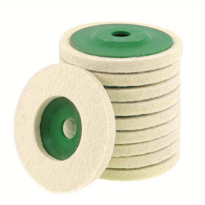 10pcs Mirror Polishing Wheel Fine Wool Pad for Grinding & Buffing