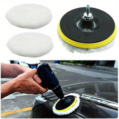 5pcs Car Paint Care Kit Polishing Pads Waxing Sponge Wool Wheels