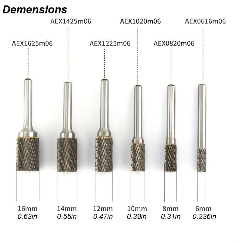 Tungsten Steel Rotary File Carbide Burr Milling Cutter Drill For Metal