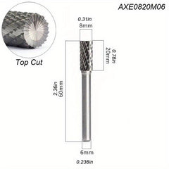 Tungsten Steel Rotary File Carbide Burr Milling Cutter Drill For Metal