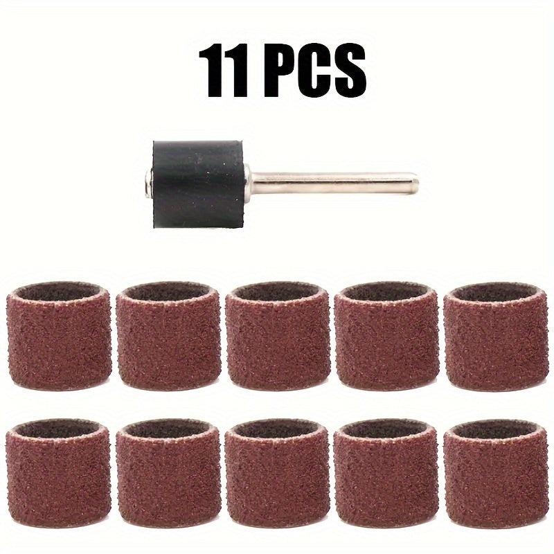11pcs 60pcs Sanding Drum Kit for Drills, Rubber Drum Mandrels, Bands