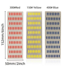 Diamond Whetstone Sharpener Set 6 X 2 for Wood Working Tools and 150 Yellow