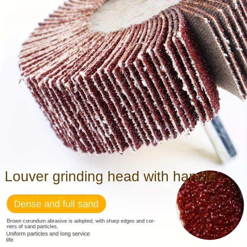 5pcs Spinning Wheel Grinding Head With Handle Polishing Grinding Head
