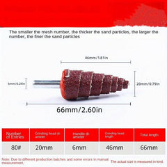 5pcs Spinning Wheel Grinding Head With Handle Polishing Grinding Head