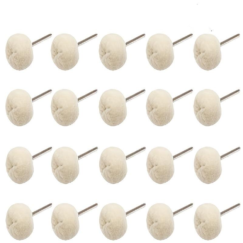 10-20pcs Soft Wool Polishing Wheel Buffing Wheels 3mm Mandrel Jewelry Watche