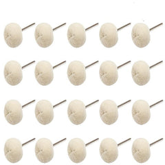 10-20pcs Soft Wool Polishing Wheel Buffing Wheels 3mm Mandrel Jewelry Watche