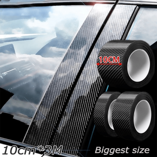 3M 3D Carbon Fiber Car Sticker DIY Paste Protector Strip Car Door Sill