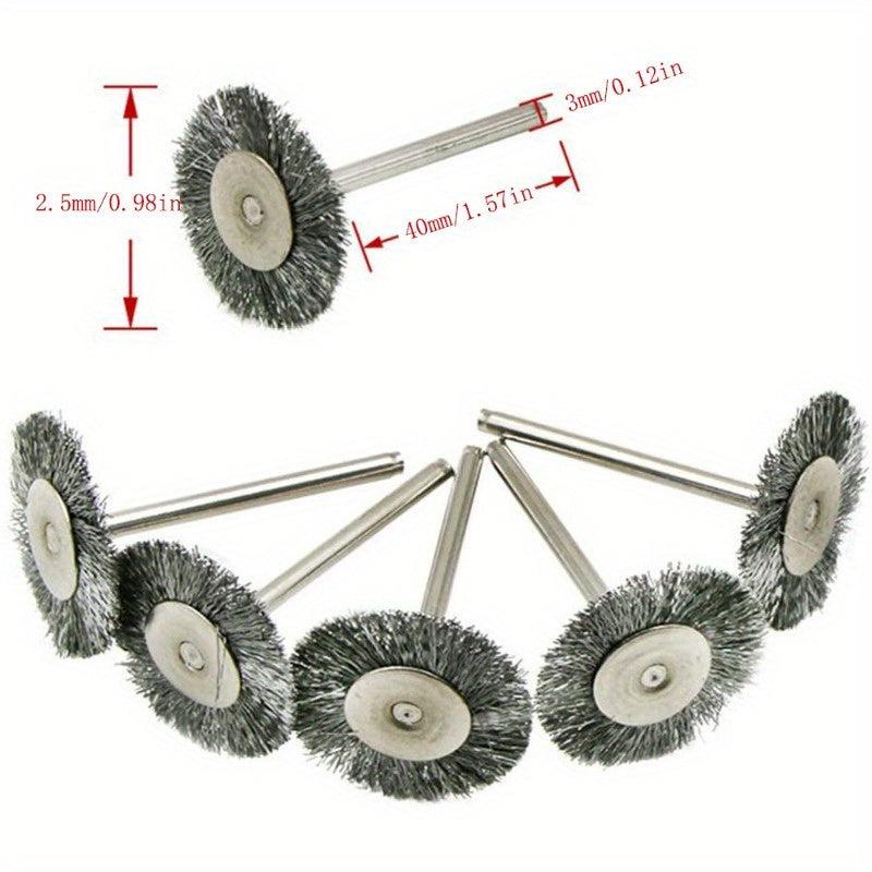 15pcs Steel Wire Abrasive Brush Wheel Set