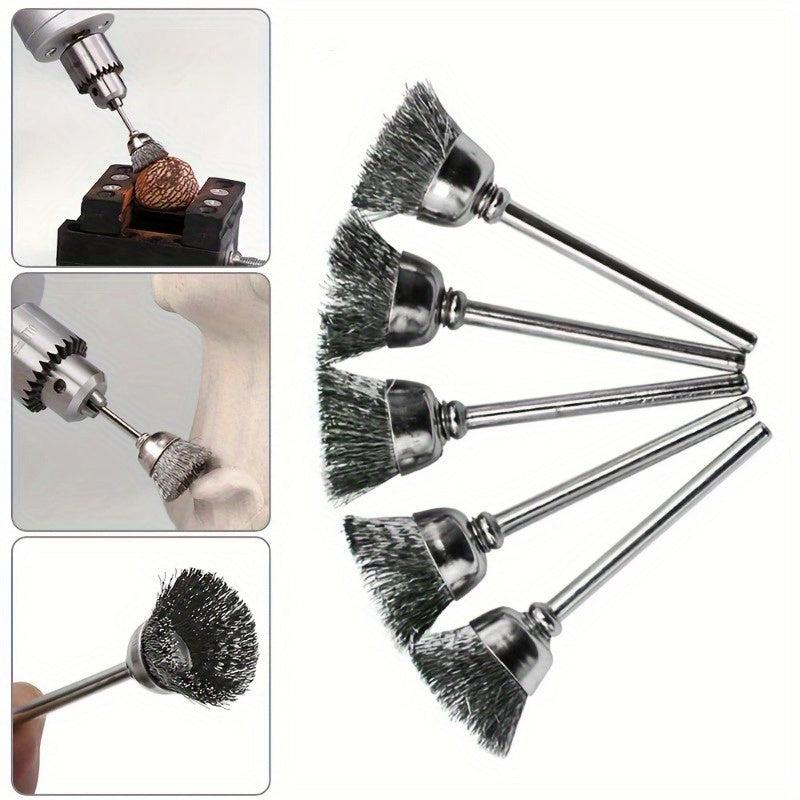 15pcs Steel Wire Abrasive Brush Wheel Set