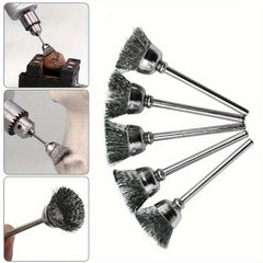 15pcs Steel Wire Abrasive Brush Wheel Set