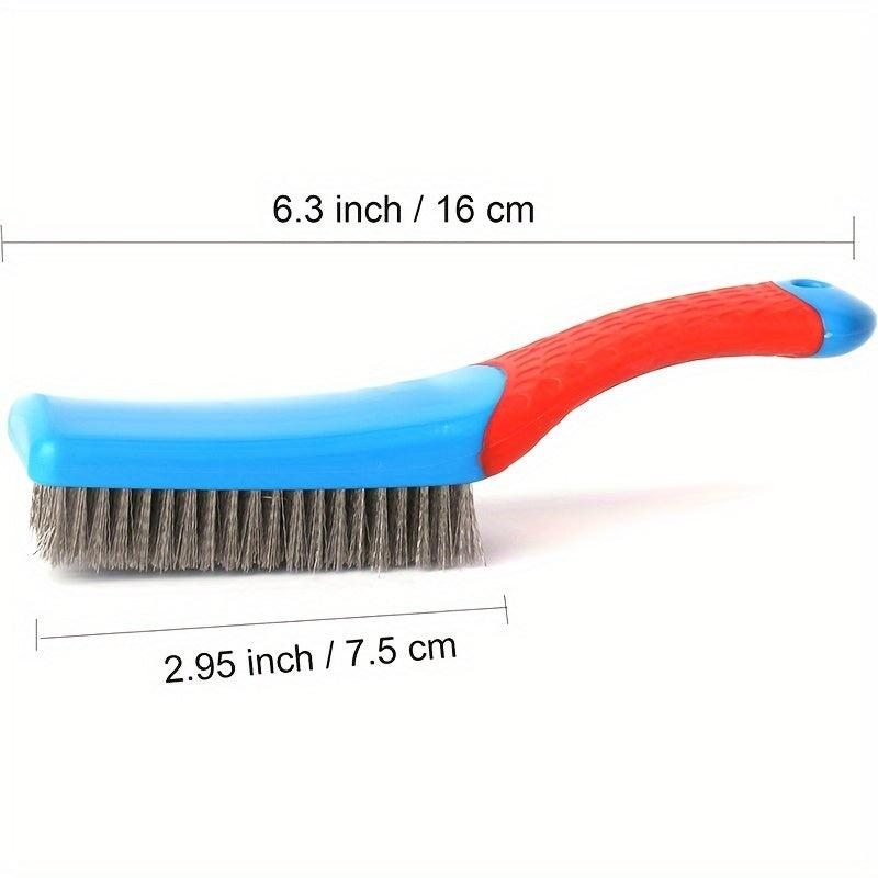 Steel Wire Brush W/ Handle for Rust Removal Cleaning Tool