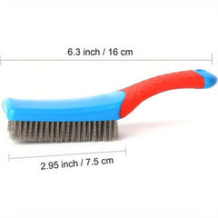Steel Wire Brush W/ Handle for Rust Removal Cleaning Tool