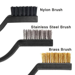 18pcs Mini Cleaning Wire Brushes Set for Welding Slag and Rust Removal