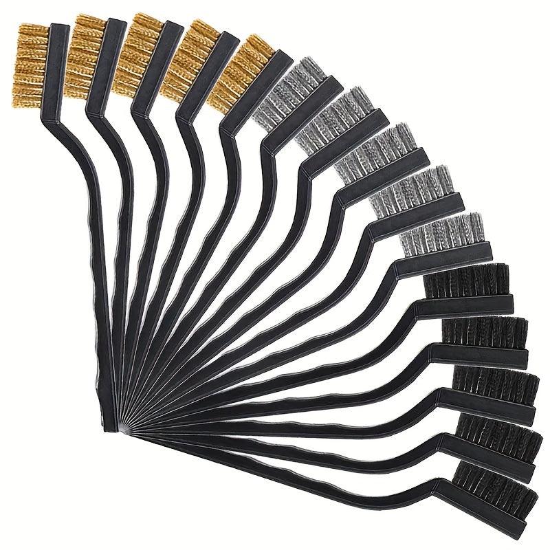 18pcs Mini Cleaning Wire Brushes Set for Welding Slag and Rust Removal