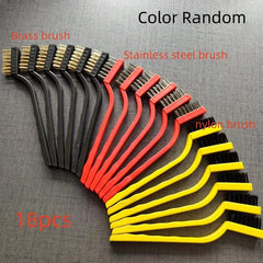 18pcs Mini Cleaning Wire Brushes Set for Welding Slag and Rust Removal