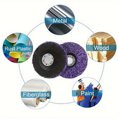 Purple Strip Discs Rust Remover Wheel - 10pcs