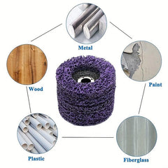 Purple Strip Discs Rust Remover Wheel - 10pcs
