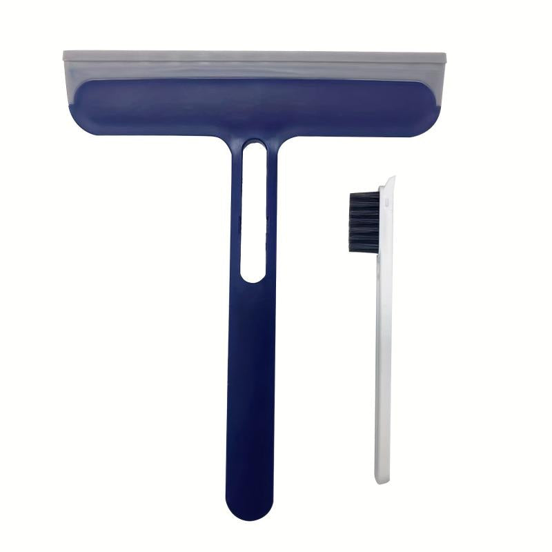 4 in 1 Glass Cleaning Brush with Small Brush and Sponge