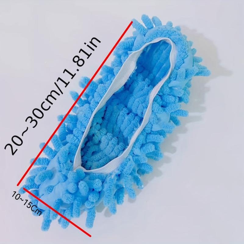 2pcs Removable Washable Shoe Covers Wooden Floors Toe Wipes Slippers