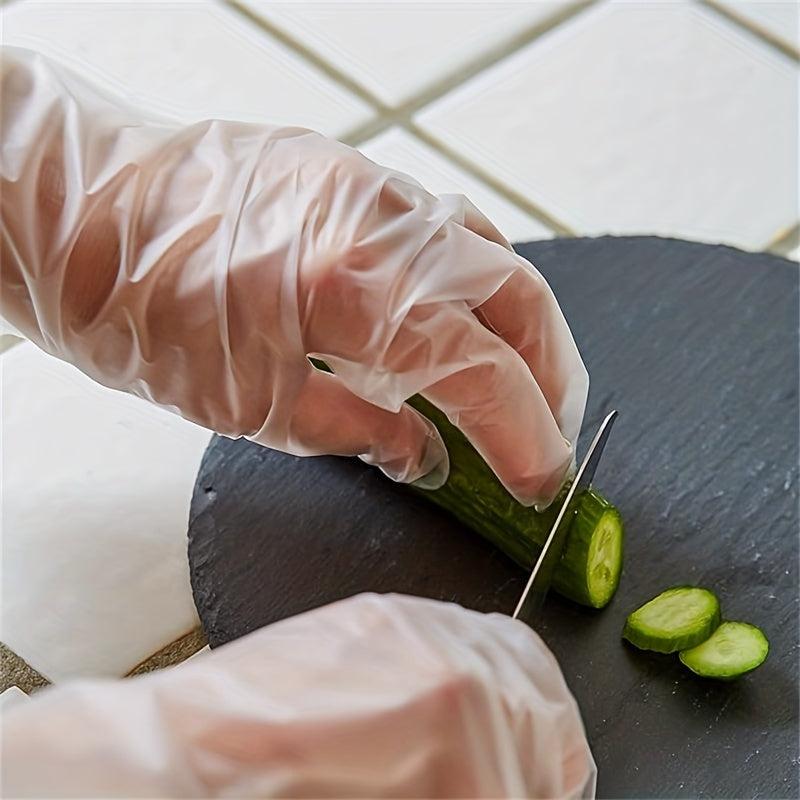 400pcs Disposable Food Prep Gloves Plastic Gloves for Food Safety