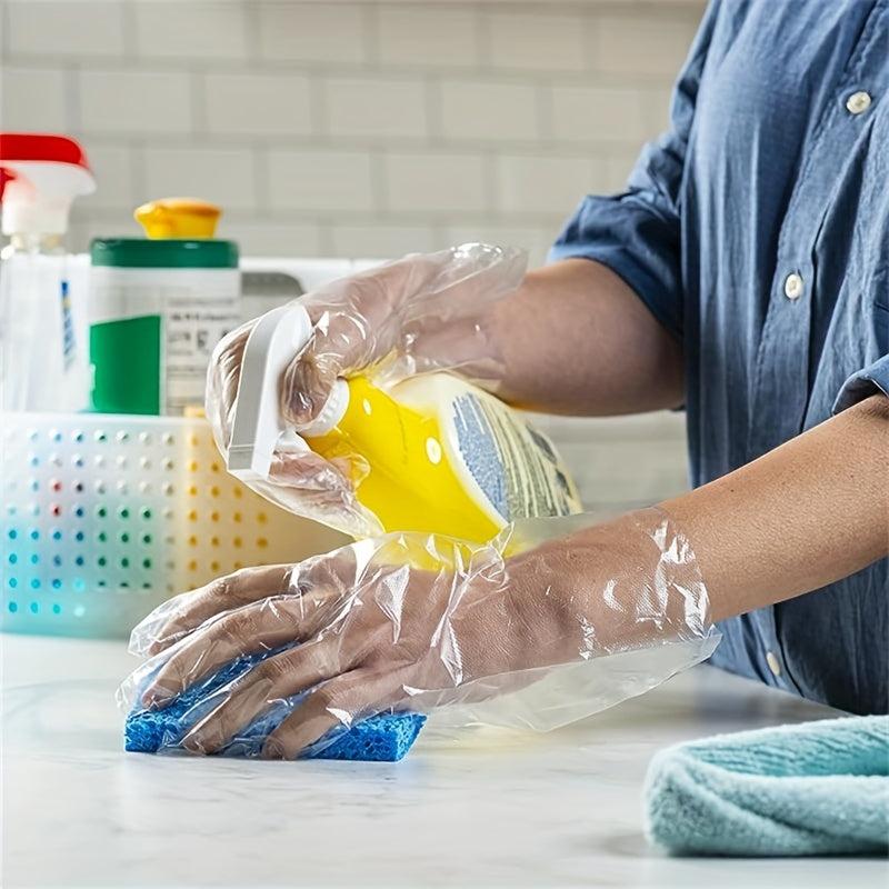 400pcs Disposable Food Prep Gloves Plastic Gloves for Food Safety