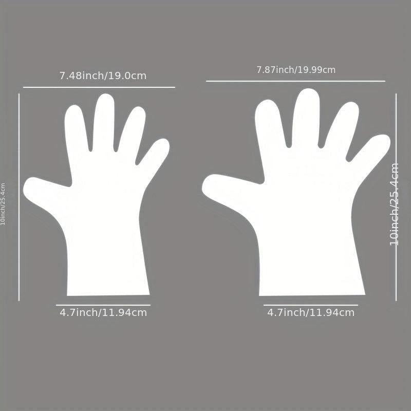 400pcs Disposable Food Prep Gloves Plastic Gloves for Food Safety
