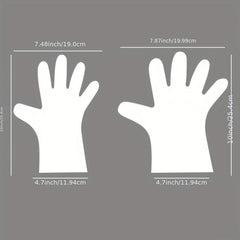 400pcs Disposable Food Prep Gloves Plastic Gloves for Food Safety