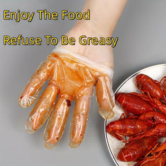 400pcs Disposable Food Prep Gloves Plastic Gloves for Food Safety