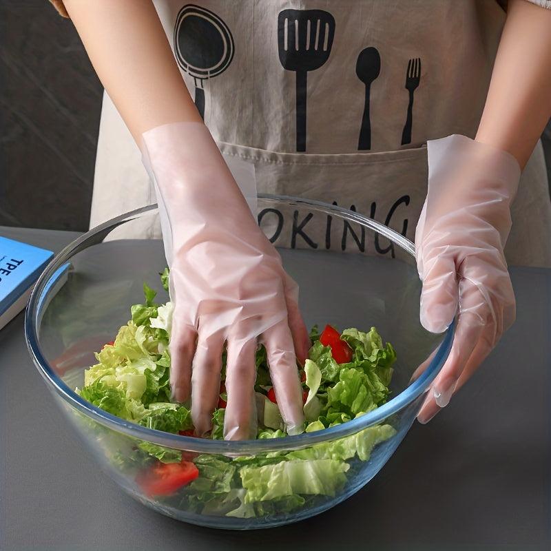 400pcs Disposable Food Prep Gloves Plastic Gloves for Food Safety