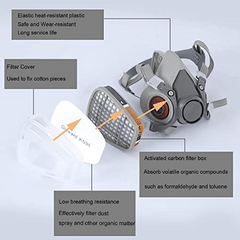 15 In 1 Respirator Mask Reusable Half Face Cover Gas Mask Paint Face Cover