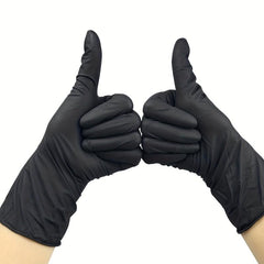 100pcs 5Mil Nitrile Disposable Gloves Powder Industrial Fingertip Texture