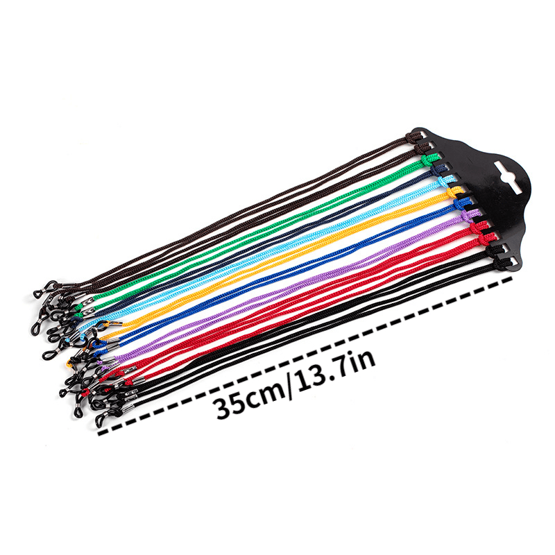 12pcs Random Glasses Rope Elastic Non-slip Strap Sunglasses Lanyard